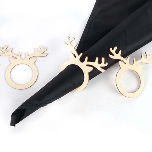 10pcs Christmas Napkin Ring Holders Xmas table Decoration