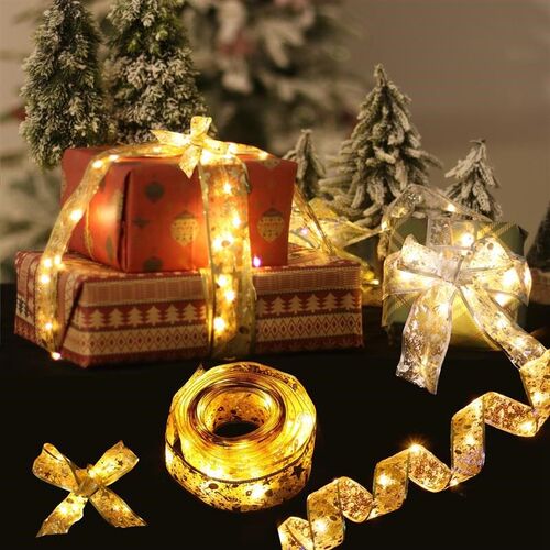 Ribbon Fairy Light Christmas Decoration Christmas Tree Ornam