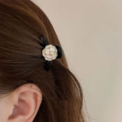 Lovely Small Flower Vintage Hair Claw Clips for Women Girls