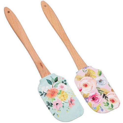 2 Pcs Cake Cream Spatula Professional Scrapers Silicone