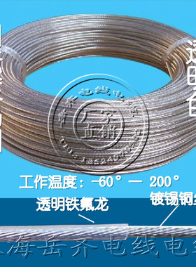 铁氟龙高温线FF-1 0.5平方 四氟塑料电线 铜镀锡 国标