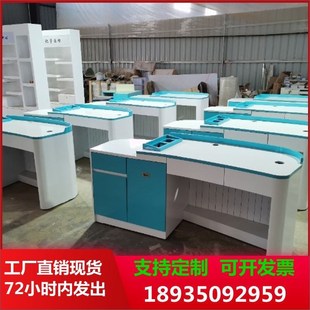 烤漆抽血台体检台疫苗接种台带转角电脑桌诊疗台门诊桌工作台儿科