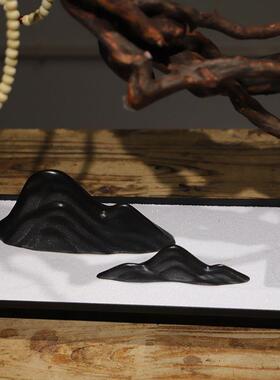 新中式厂家直供意枯木山水根雕造景摆视件实玄关电柜酒店桌面禅家