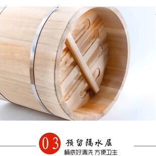 杉木木桶蒸饭蒸格米饭木制家用饭桶商用竹制木甑子环保蒸笼蒸架子