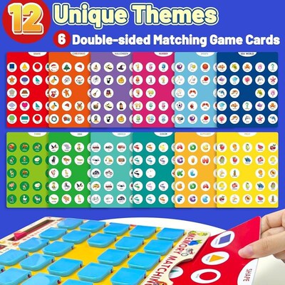 Matching Memory Game for Kids Travel Board Toys Activities