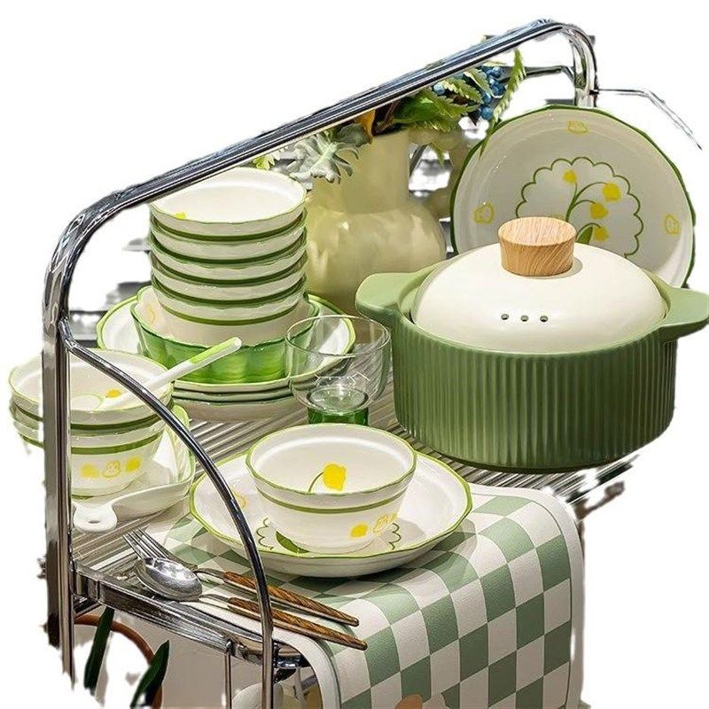 草莓牛奶碗碟装家用202新款碗筷盘子奶油风餐具,居家日用,除螨贴,淘宝优惠券,粉丝福利购,淘宝优惠卷