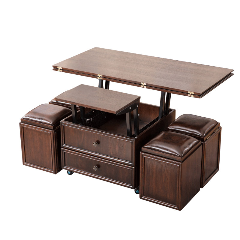 实木升降茶几餐桌两用二合一移动小户型折叠茶几带可变多功能,住宅家具,茶几,淘宝优惠券,粉丝福利购,淘宝优惠卷