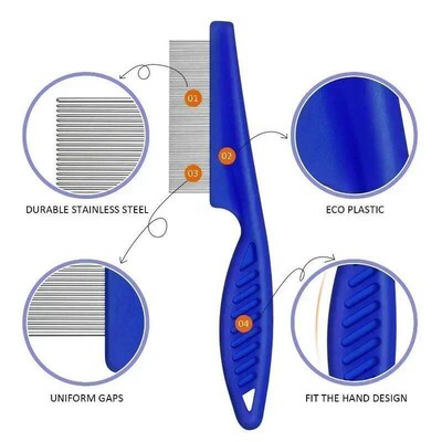 Pet Comb Pet Tear Stain Remover Dog Grooming Comb Gently Rem