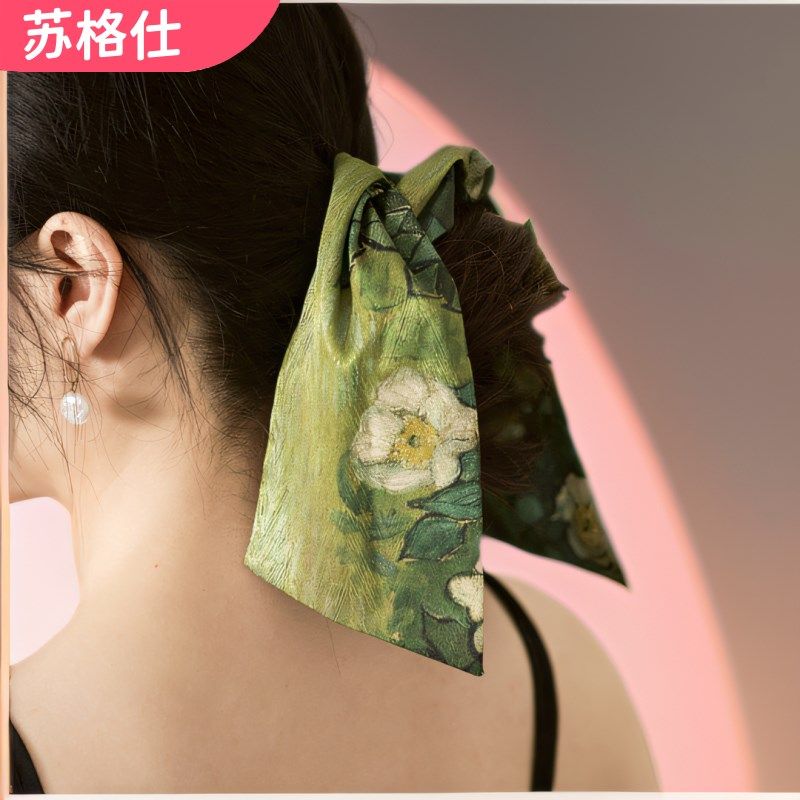 飘带发绳!夏季高弹力真丝大肠发圈韩系高级感油画,汽车用品/电子/清洗/改装,汽车文化产品,淘宝优惠券,粉丝福利购,淘宝优惠卷