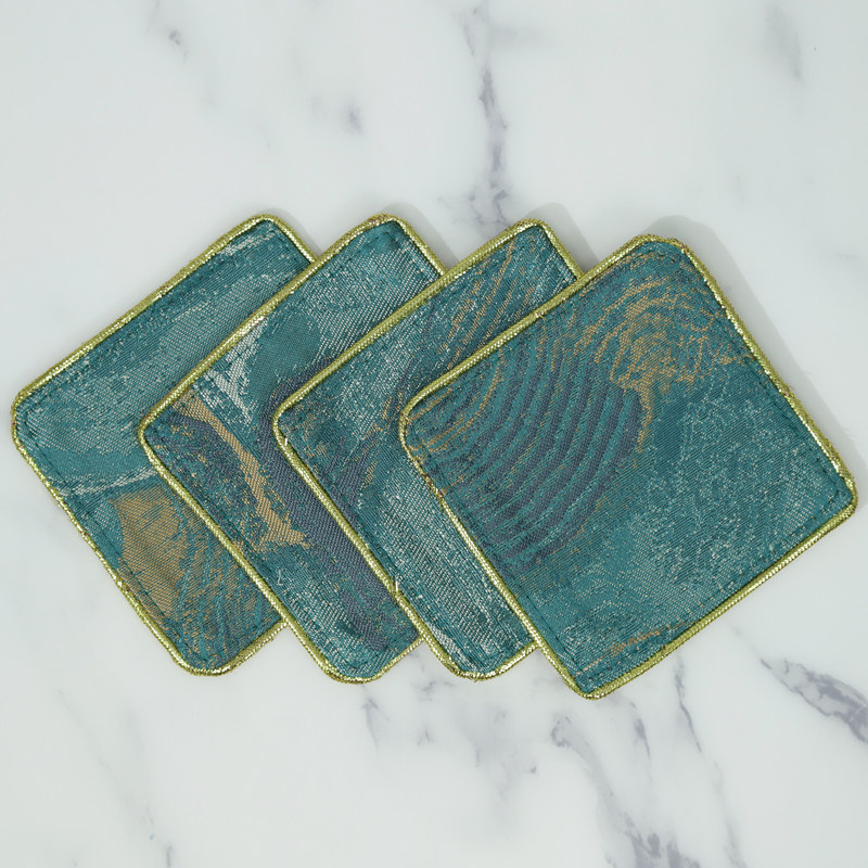 现代中式茶杯垫布艺镶边杯垫茶具垫布茶室摆件茶桌茶席隔热垫定制,居家布艺,餐垫,淘宝优惠券,粉丝福利购,淘宝优惠卷