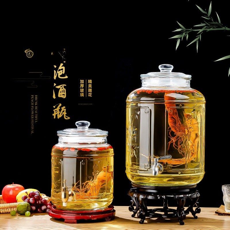 酿酒专用玻璃瓶高档家用酒坛子密封泡人参药酒酒罐酒桶专用酒瓶,厨房/烹饪用具,泡酒瓶,淘宝优惠券,粉丝福利购,淘宝优惠卷