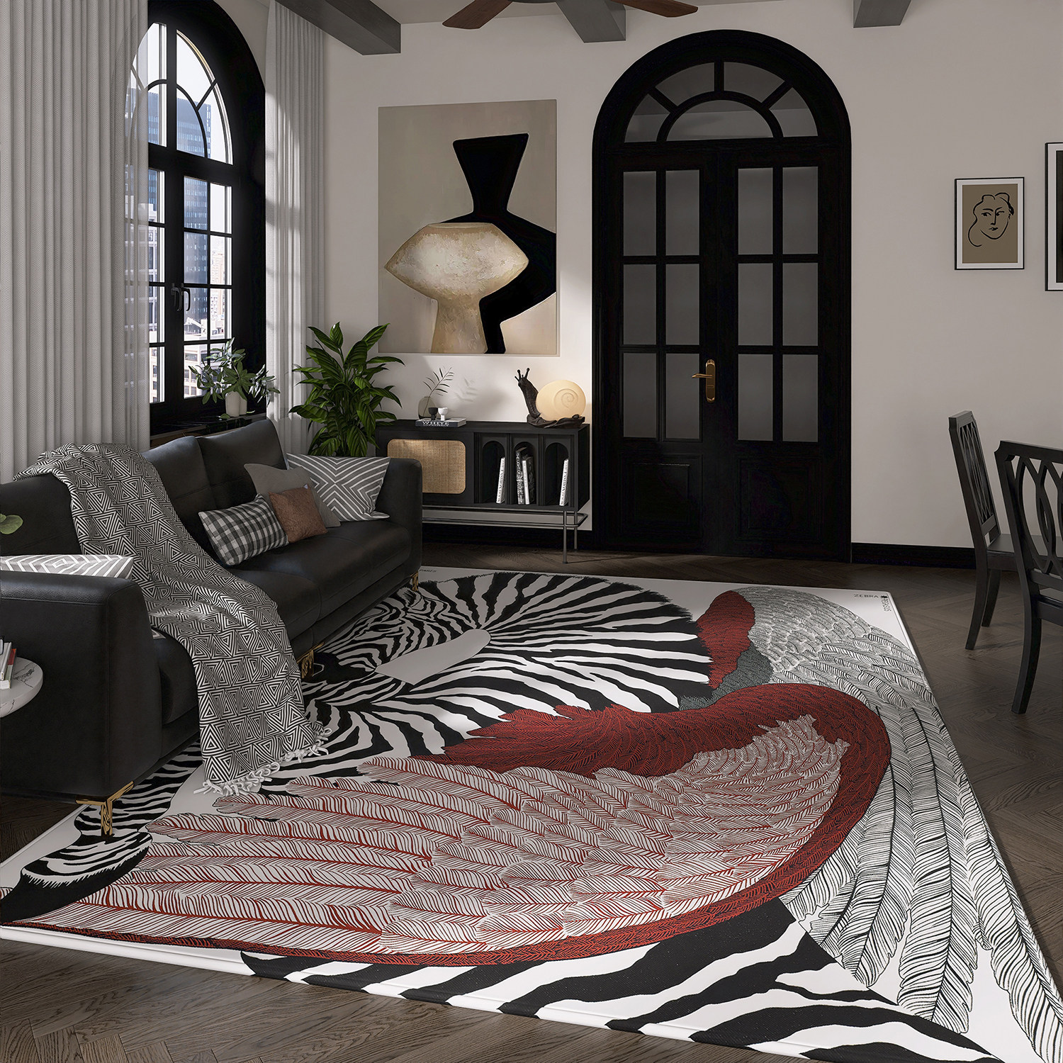 复古风家用客厅地毯2024新款大面积全铺卧室床边毯欧式入户门地垫,居家布艺,地毯,淘宝优惠券,粉丝福利购,淘宝优惠卷