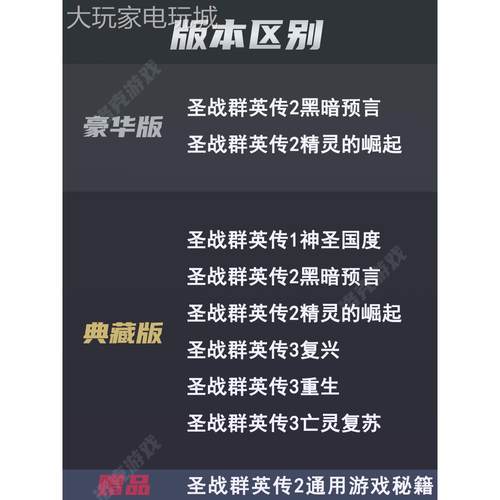 圣战群英传2精灵的崛起 黑暗预言 信徒123合集送秘籍单机电脑游戏