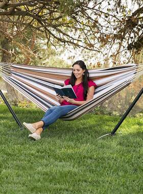 支架吊床户支架帆布木棍吊床架防子室内侧翻吊床架子休闲吊94091