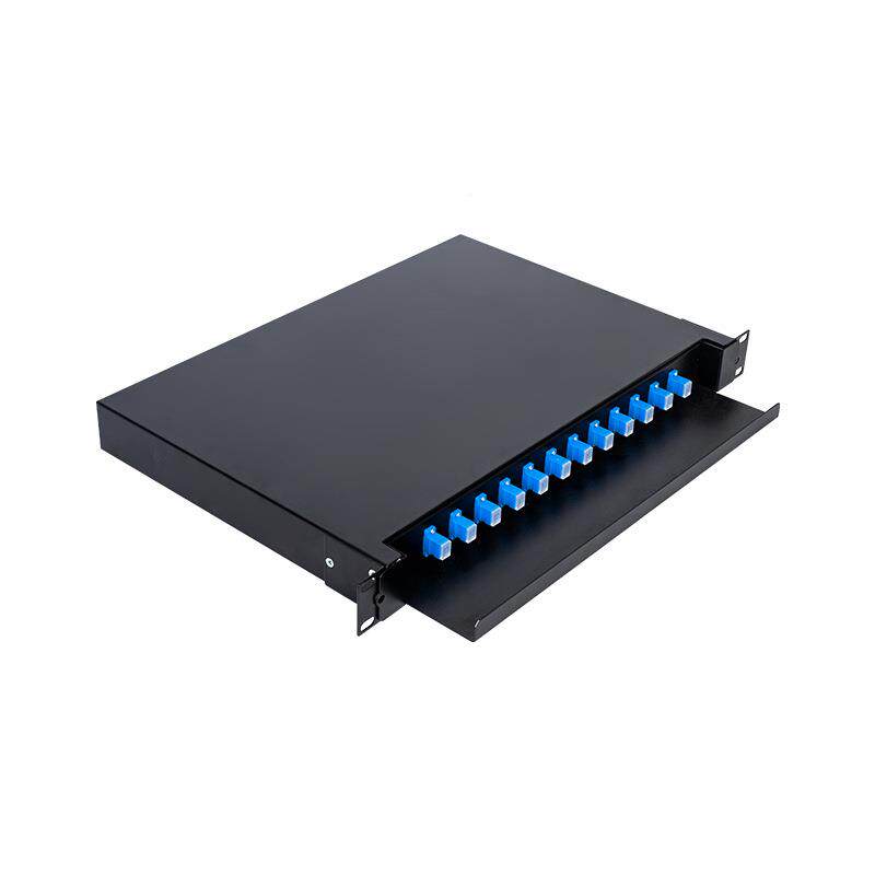 抽式光纤终992拉端12口2口48口满配SC/FC/LC光纤配线架盒单4模多