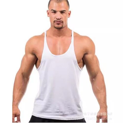 Basic Fitness And Bodybuilding Exercise Training Vest Cotton