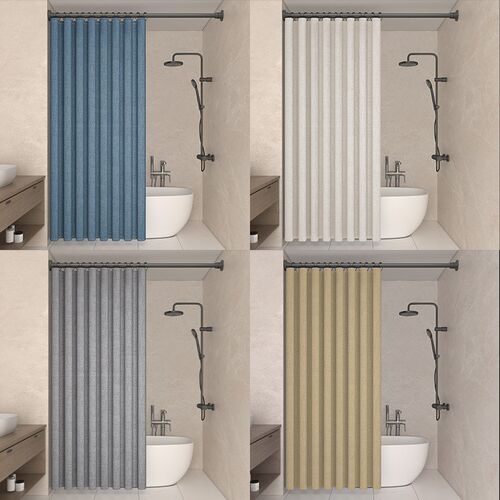 Waterproof bathroom shower curtain shading curtain all warm
