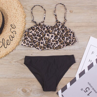 New Falbala Kids Swimwear Swimsuit 2022 New Print Girls Kid