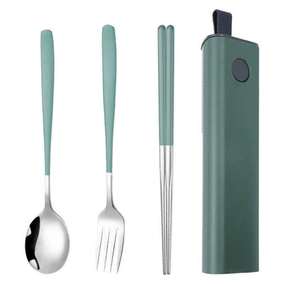 Stainlesssteel chopsticks spoons forks set不锈钢筷子叉子套装