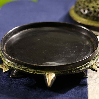 Bronze incense burner Nepal plate incense burner Household t
