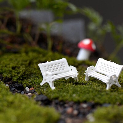 10Pcs/lot Mini Garden Decoration Chairs Fairy Garden Miniatu