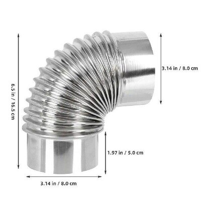 Hose Chimney Exhaust Pipe Stainless Steel Pipes Home Vent