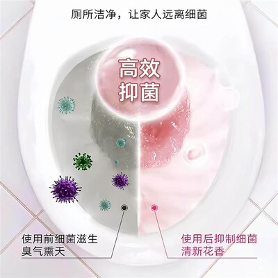 Floral Scented Toilet Cleaner for Home Bathrooms - Effective
