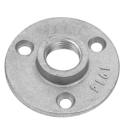 10Pcs 3 Holes 65mm DN15 Flange Pipe Base Thread Floor Flange