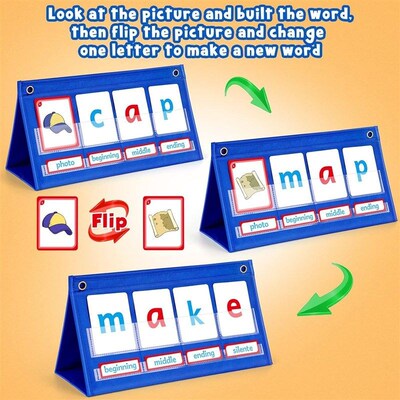 CVC Words Builder Preschool Classroom Phonics diagraphs game
