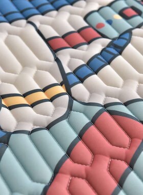 New 0.5 Large Edition Cartoon Natural Latex Latex Mat Three-