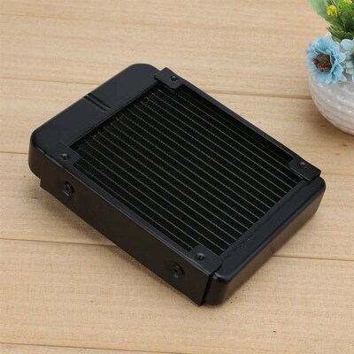 1Pc 120mm 18 Tubes Aluminum Computer Water Cooling Radiator