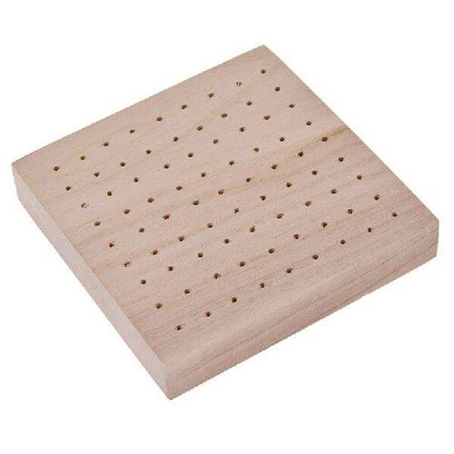 Square Round Holes Wooden Pottery Clay Base Plug Board