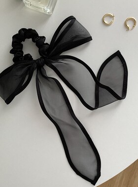 Fashion Woman Bow Ribbon Elasitc Hair Ties Korean Style Hair