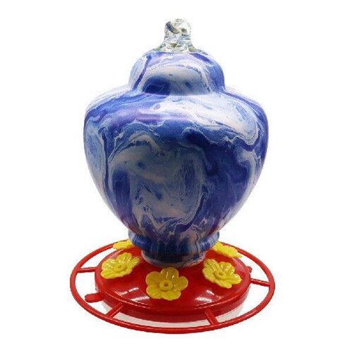 Bird Water Feeder Hanging Outside Resistant Garden Art