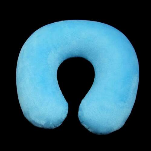 Flocking Plush Fabric Cover Inflatable Pillow Outdoor Travel