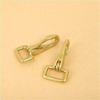 4pcs Solid Brass Halter Snap Hook Bag Clasp Dog Collar Pet