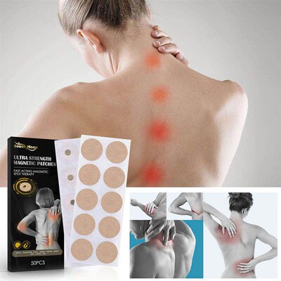 50pcs/Box Health Magnetic Therapy Patches Magnet Neck Back P