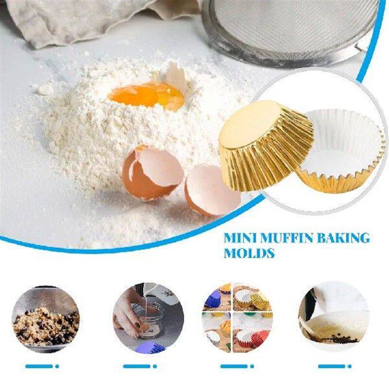 100pack/lot Non-Toxic Cupcake Paper Liners Non-Stick Muffin