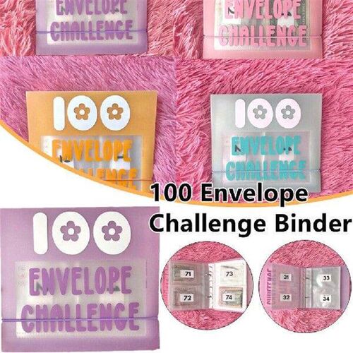A5 Binder Pockets Double-Sided 4 Pocket 100 Slots Envelope