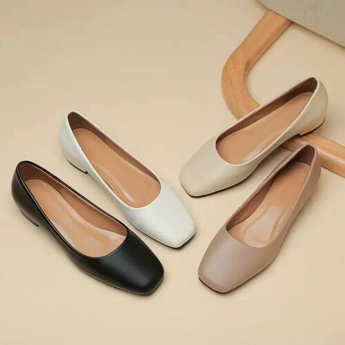 New Flat Women Shoes Loafers Simple Low Heels Office Work Ca