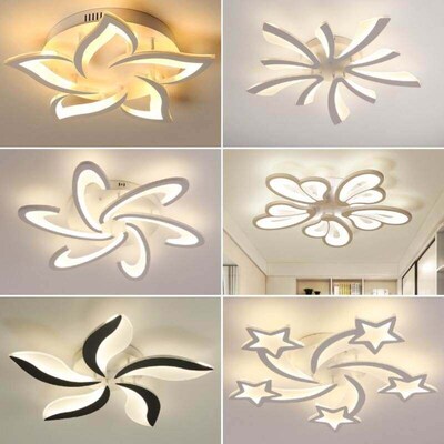 Modern LED bedroom study living room star ceiling lamp corri
