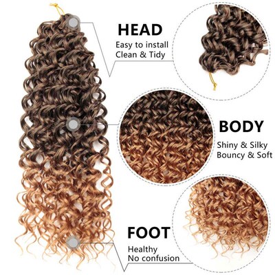 Wave Curls Crochet Hair Extensions Crochet Braids Braiding H
