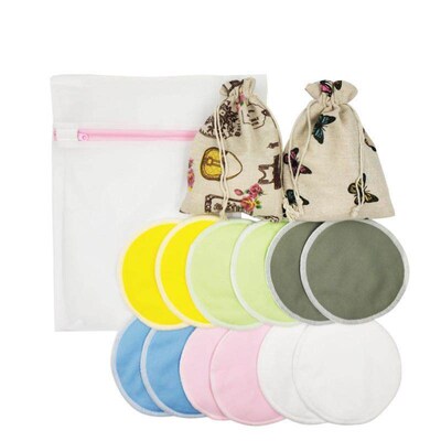 Breastfeeding Pads Nursing Set Reusable Breast Washable Bamb