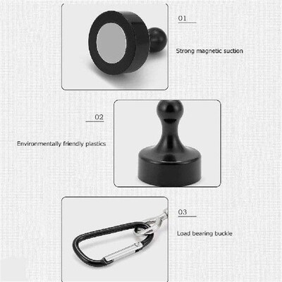 Hanging Carabiners Pulling Force Mini Magnetic Hooks Heavy