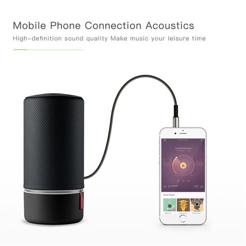 3.5mm Male to Male Audio Cable Car Speaker Nylon Braid 90 D