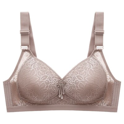 Plus Size Ladies Bra Thin No Steel Ring Comfortable Breathab