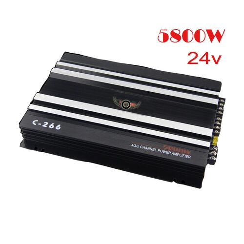 24V DC Van Car Amplifier 4 Channel MOSFET Vehicle Truck Powe