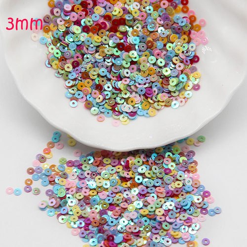 3mm 4mm 5mm 6mm Sequin Flat Round Loose Sequins Crafts Paill