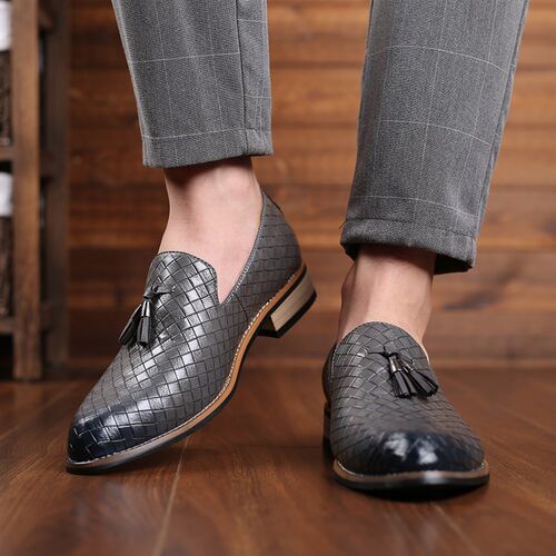 Men Breathable Leisure Fringe Flats Slip on Vintage Loafers