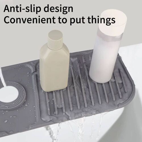 Kitchen Silicone Faucet Mat Faucet Water Catcher Mat Sink Sp